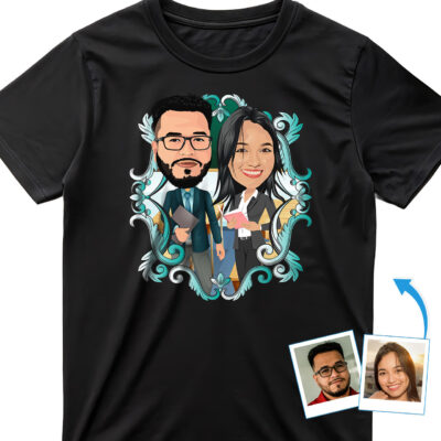 Personalized Custom Teacher Couple T-Shirts – Unique Teacher Gifts T-shirts for Couple www.customywear.com 2