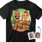 Custom Caveman Couples Shirt – Transform Your Photo into Primitive Matching Tee Custom Gifts - Caveman www.customywear.com 29