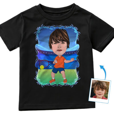 Egyedi teniszező fiú ing – Személyre szabott gyerek sportpóló Fiú pólók www.customywear.com 2