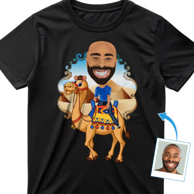 Custom Camel Riding Man Shirt | Personalized Desert Adventure Tee T-shirts For Men www.customywear.com 2