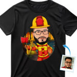 Custom Firefighter with Axe Tee – Personalized Fireman Gift Custom Gifts - Firefighters www.customywear.com 29