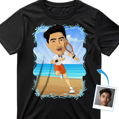 Personalized Tennis Player T-Shirt | Custom Tennis Lover Tee | Unique Gift Idea T-shirts For Men www.customywear.com 2