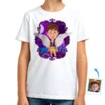 Maglietta personalizzata Angel Boy Airy | Maglietta personalizzata con ali fantasy T-shirt da bambino www.customywear.com 30