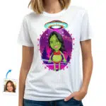 Zakázková vesmírná košile Alien UFO: Personalizované tričko s portrétem UFO Dárky na zakázku – Košile mimozemšťanů www.customywear.com 30