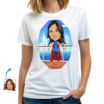 Egyedi női szuperhős képregény ing – személyre szabott hősi póló Egyedi ajándékok – Eredeti szuperhős www.customywear.com 30