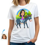 Camiseta personalizada de burro: camiseta con foto personalizada para amantes de los animales Amantes de los animales www.customywear.com 30