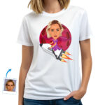 Camiseta personalizada de aventura espacial: transforma tu foto en una camiseta personalizada de cohete Regalos personalizados - Cohete www.customywear.com 30