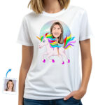 Camiseta personalizada de unicornio para mujer | Camiseta mágica personalizada para todas las edades Regalos personalizados - Unicornio www.customywear.com 30