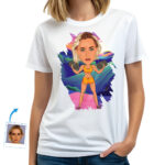 Individuelles Fitness-Shirt für Damen – Personalisiertes Workout-T-Shirt mit Ihrem Foto Individuelle Geschenke - Strandtraining www.customywear.com 30