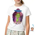 Egyedi ifjúsági idegen ing | Személyre szabott Big Sister Space póló tizenéves lányoknak Egyedi ajándékok – Idegen ingek www.customywear.com 30