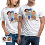 Volleyball-Paar-Shirt | Passendes Volleyball-T-Shirt | Personalisiertes Beachvolleyball-Geschenk Personalisierte Geschenke - Beachvolleyball www.customywear.com 30
