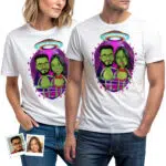 Koszulka dla par Alien – spersonalizowany prezent na rocznicę i urodziny w kosmosie Prezenty na zamówienie - Koszulki Alien www.customywear.com 30