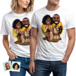 Personalized African American Couple T-Shirt – Custom Traditional Portrait Tee Custom Gifts - African Dress www.customywear.com 30