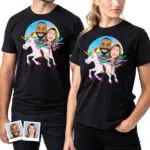 Camisetas personalizadas de unicórnio para casais | Camiseta personalizada de unicórnio para casais Presentes Personalizados - Unicórnio www.customywear.com 30