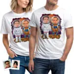 Camisetas personalizadas de astronautas para parejas: camisetas personalizadas de aniversario para amantes del espacio Regalos personalizados - Astronautas www.customywear.com 30