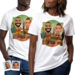 Custom Caveman Couples Shirt – Transform Your Photo into Primitive Matching Tee Custom Gifts - Caveman www.customywear.com 30