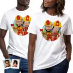 Camiseta personalizada de bombero para parejas: camiseta con retrato personalizado para héroes Regalos personalizados - Bomberos www.customywear.com 30