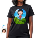 Custom Hiking Woman Shirt – Personalized Female Hiker Mountain Tee Custom Gifts - Hiking www.customywear.com 30