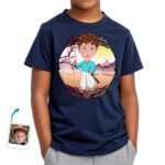 Custom Japanese Boy Shirt | Personalized Japan Travel Samurai Tee Boy's T-shirts www.customywear.com 31