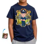 Camisa personalizada para policial – Camiseta juvenil personalizada com sua foto Camisetas para meninos www.customywear.com 31