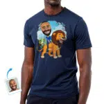 Custom Lion Riding Man Shirt | Personalized Lion Rider Tee Animal Lovers www.customywear.com 31