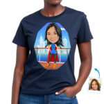Egyedi női szuperhős képregény ing – személyre szabott hősi póló Egyedi ajándékok – Eredeti szuperhős www.customywear.com 31
