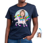 Camiseta personalizada de unicornio para mujer | Camiseta mágica personalizada para todas las edades Regalos personalizados - Unicornio www.customywear.com 31