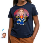 Personalized Drummer Girl Shirt – Custom Rock n Roll Kids Tee Custom Gifts - Drummers www.customywear.com 31