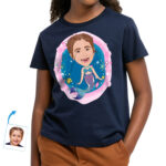 T-shirt personnalisé pour jeune fille sirène | T-shirt personnalisé aventure sous-marine Cadeaux personnalisés - Sirène www.customywear.com 31