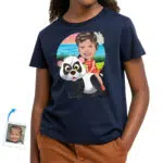 Egyedi Panda Riding Girl ing | Személyre szabott ifjúsági póló Egyedi ajándékok – Panda Ride www.customywear.com 31