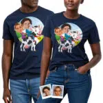 Custom Cow Portrait T-Shirt – Personalized Animal Tee for Couples Custom Gifts - Cow Ride www.customywear.com 31
