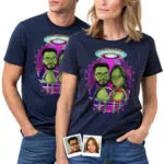 Koszulka dla par Alien – spersonalizowany prezent na rocznicę i urodziny w kosmosie Prezenty na zamówienie - Koszulki Alien www.customywear.com 31