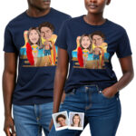 Camiseta de surfe Beachside Bliss para casais Presentes personalizados - Prancha de surfe www.customywear.com 31
