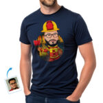 Custom Firefighter with Axe Tee – Personalized Fireman Gift Custom Gifts - Firefighters www.customywear.com 31