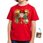 Camisa tradicional china personalizada para jóvenes | Regalos de arte chino personalizados para niños Camisetas para niño www.customywear.com 32
