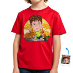 Camiseta personalizada para niño de picnic | Camiseta personalizada para fiesta en el jardín al aire libre para jóvenes Camisetas para niño www.customywear.com 32