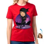 Personalized Ninja Warrior T-Shirt – Transform Your Photo into Custom Ninja Tee Custom Gifts - Ninja www.customywear.com 32