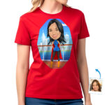 Egyedi női szuperhős képregény ing – személyre szabott hősi póló Egyedi ajándékok – Eredeti szuperhős www.customywear.com 32