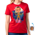 Individuelles Fitness-Shirt für Damen – Personalisiertes Workout-T-Shirt mit Ihrem Foto Individuelle Geschenke - Strandtraining www.customywear.com 32