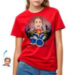 Personalized Drummer Girl Shirt – Custom Rock n Roll Kids Tee Custom Gifts - Drummers www.customywear.com 32