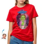Egyedi ifjúsági idegen ing | Személyre szabott Big Sister Space póló tizenéves lányoknak Egyedi ajándékok – Idegen ingek www.customywear.com 32