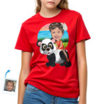 Egyedi Panda Riding Girl ing | Személyre szabott ifjúsági póló Egyedi ajándékok – Panda Ride www.customywear.com 32