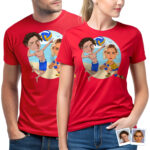 Volleyball-Paar-Shirt | Passendes Volleyball-T-Shirt | Personalisiertes Beachvolleyball-Geschenk Personalisierte Geschenke - Beachvolleyball www.customywear.com 32