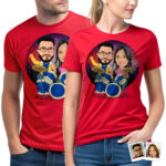 Košile pro pár bubeníků na míru – personalizované hudební tričko pro bubenické nadšence Dárky na míru – bubeníci www.customywear.com 32