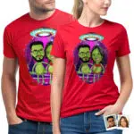 Koszulka dla par Alien – spersonalizowany prezent na rocznicę i urodziny w kosmosie Prezenty na zamówienie - Koszulki Alien www.customywear.com 32