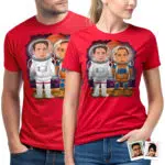 Camisetas personalizadas de astronautas para parejas: camisetas personalizadas de aniversario para amantes del espacio Regalos personalizados - Astronautas www.customywear.com 32