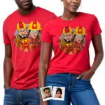 Camiseta personalizada de bombero para parejas: camiseta con retrato personalizado para héroes Regalos personalizados - Bomberos www.customywear.com 32