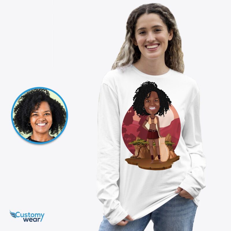 African woman shirt | American girlfriend Black girl desert tee CustomyWear