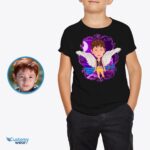 Custom Angel Boy Airy Shirt | Personalized Fantasy Wings Tee-Customywear-Boys