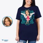Custom Angel Woman with Wings Shirt | Personalized Fantasy Tee-Customywear-Adult shirts
